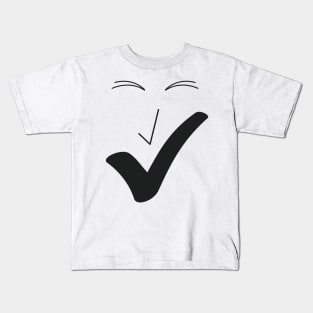 Fine smile - Fine face A01. Kids T-Shirt